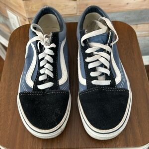 Vans black, blue, white